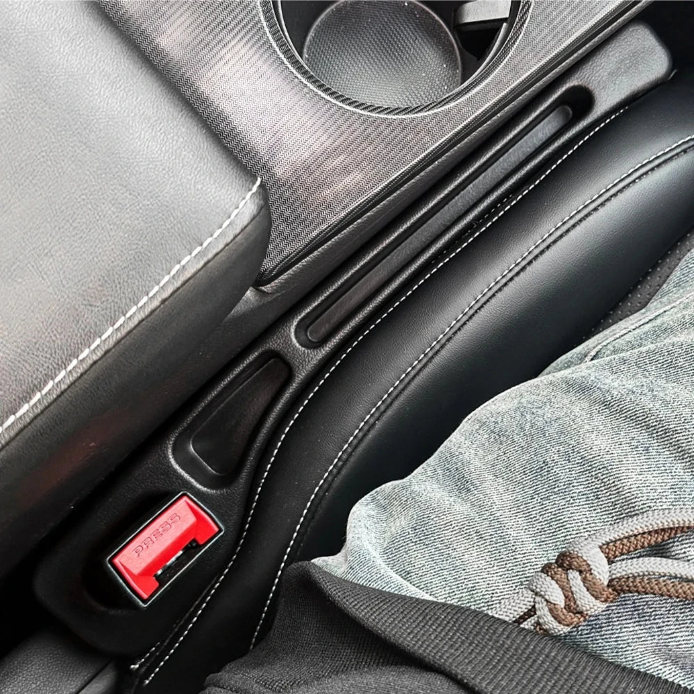 Car seat gap filler organizer
