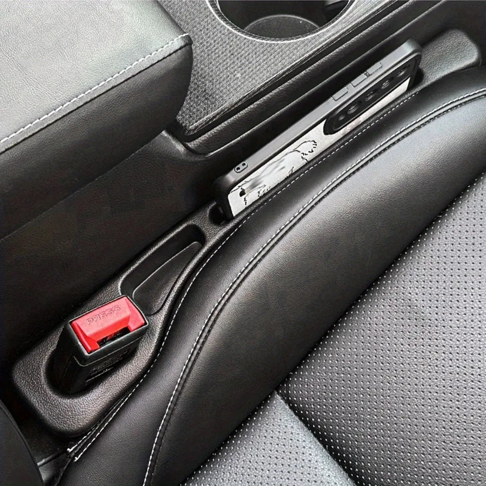 Car seat gap filler organizer