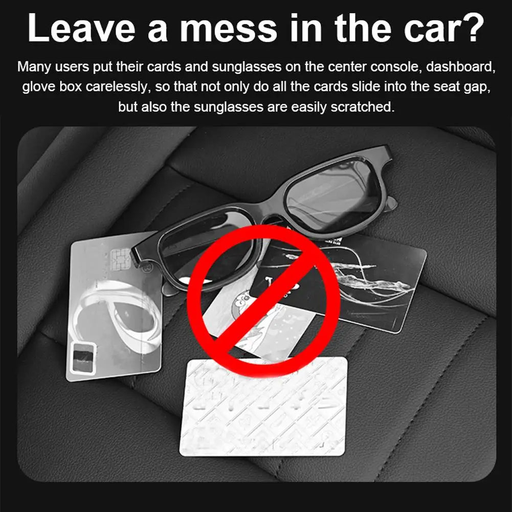 Car sun visor organizer