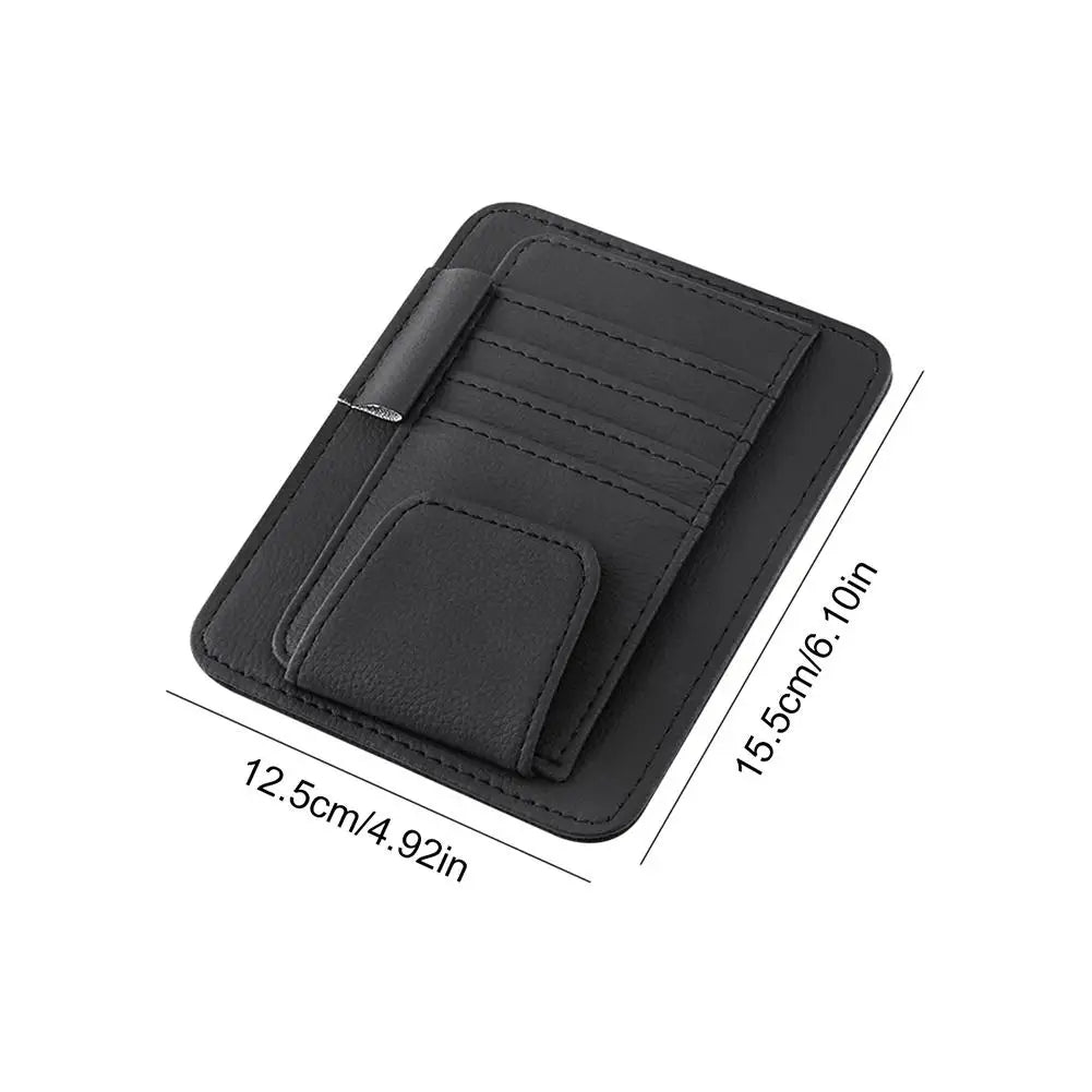 Car sun visor organizer